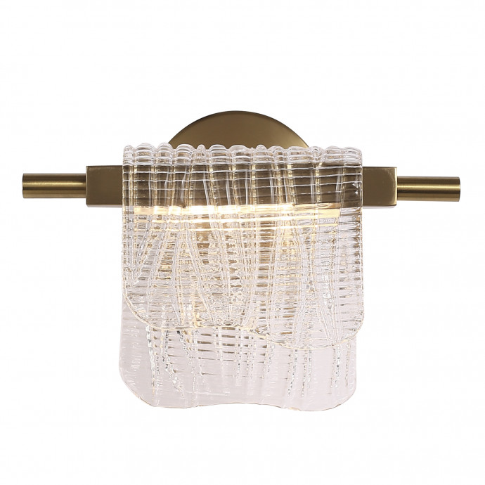 SL6021.201.06 Светильник настенный ST-Luce золотистый/прозрачный LED 1*6W 3000K VOILE