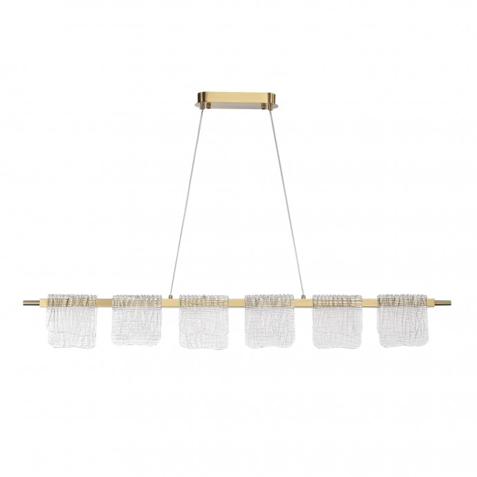 SL6021.203.36 Светильник подвесной ST-Luce золотистый/прозрачный LED 1*36W 3000K VOILE