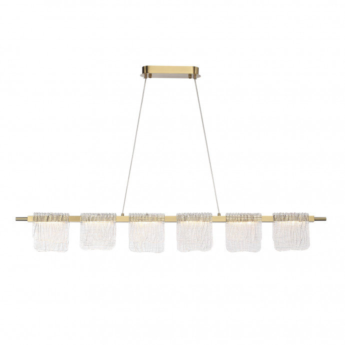 SL6021.203.36 Светильник подвесной ST-Luce золотистый/прозрачный LED 1*36W 3000K VOILE
