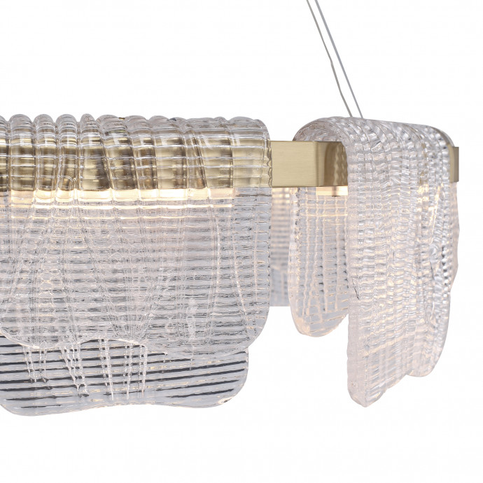 SL6021.203.54 Светильник подвесной ST-Luce золотистый/прозрачный LED 1*54W 3000K VOILE