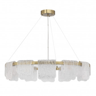 SL6021.203.66 Светильник подвесной ST-Luce золотистый/прозрачный LED 1*66W 3000K VOILE