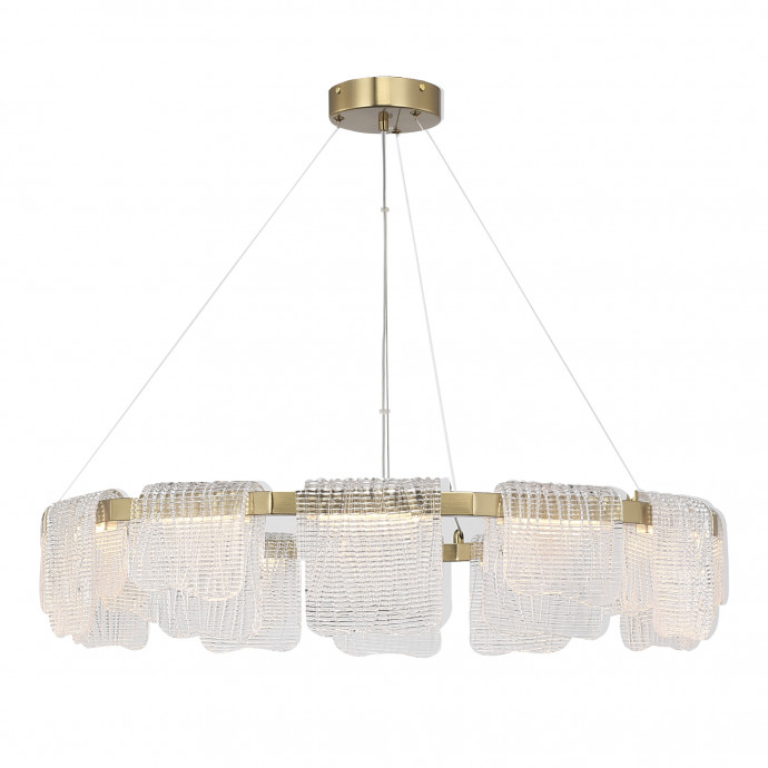 SL6021.203.66 Светильник подвесной ST-Luce золотистый/прозрачный LED 1*66W 3000K VOILE