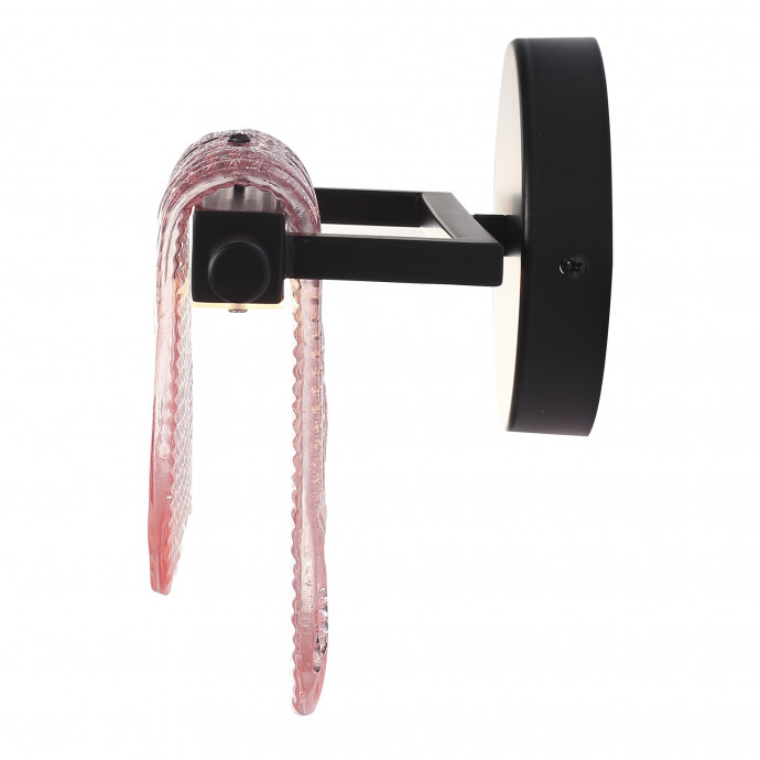 SL6021.401.06 Светильник настенный ST-Luce черный/розовый LED 1*6W 3000K VOILE