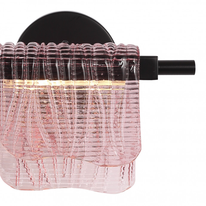 SL6021.401.06 Светильник настенный ST-Luce черный/розовый LED 1*6W 3000K VOILE