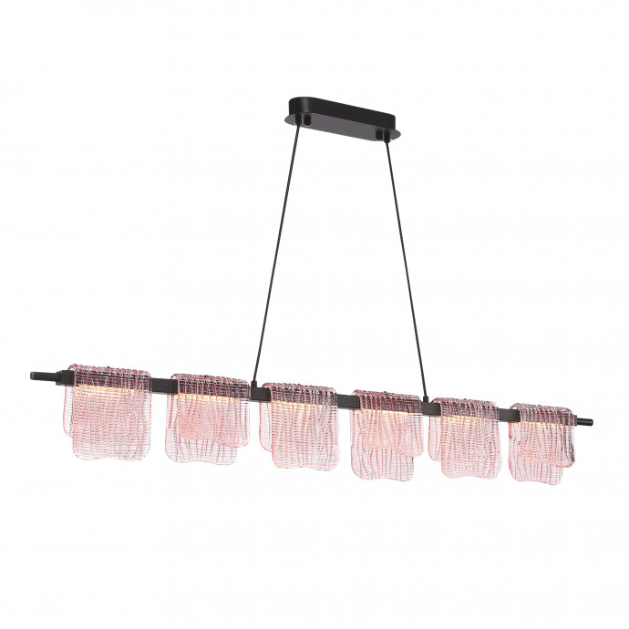 SL6021.403.36 Светильник подвесной ST-Luce черный/розовый LED 1*36W 3000K VOILE