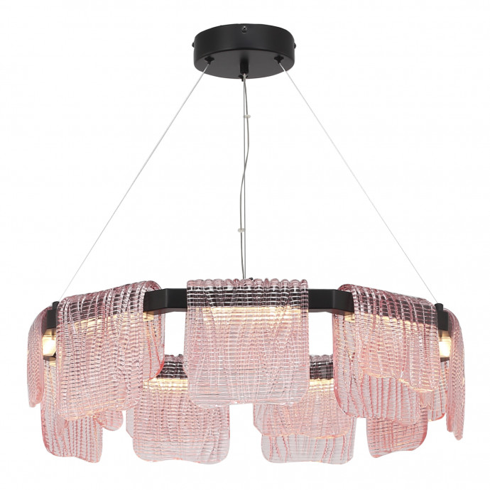 SL6021.403.54 Светильник подвесной ST-Luce черный/розовый LED 1*54W 3000K VOILE