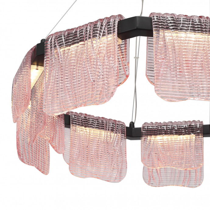 SL6021.403.54 Светильник подвесной ST-Luce черный/розовый LED 1*54W 3000K VOILE