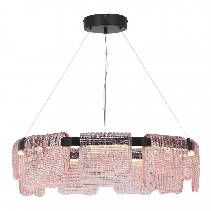 SL6021.403.54 Светильник подвесной ST-Luce черный/розовый LED 1*54W 3000K VOILE