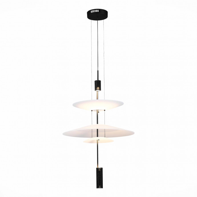 SL6101.413.01 Люстра подвесная ST-Luce Черный/Белый LED 1*15W 3000K ISOLA