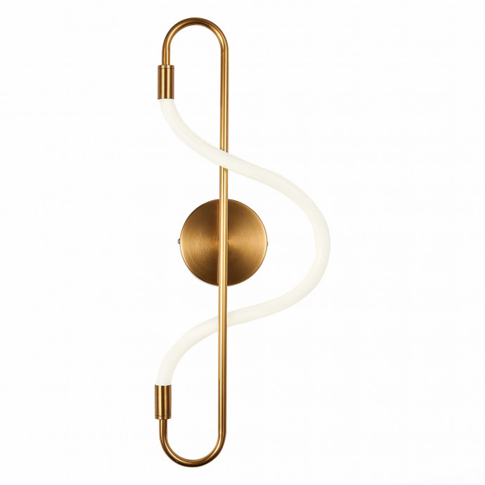 SL6102.301.10 Светильник настенный ST-Luce Латунь/Белый LED 1*10W 4000K SAGRATO