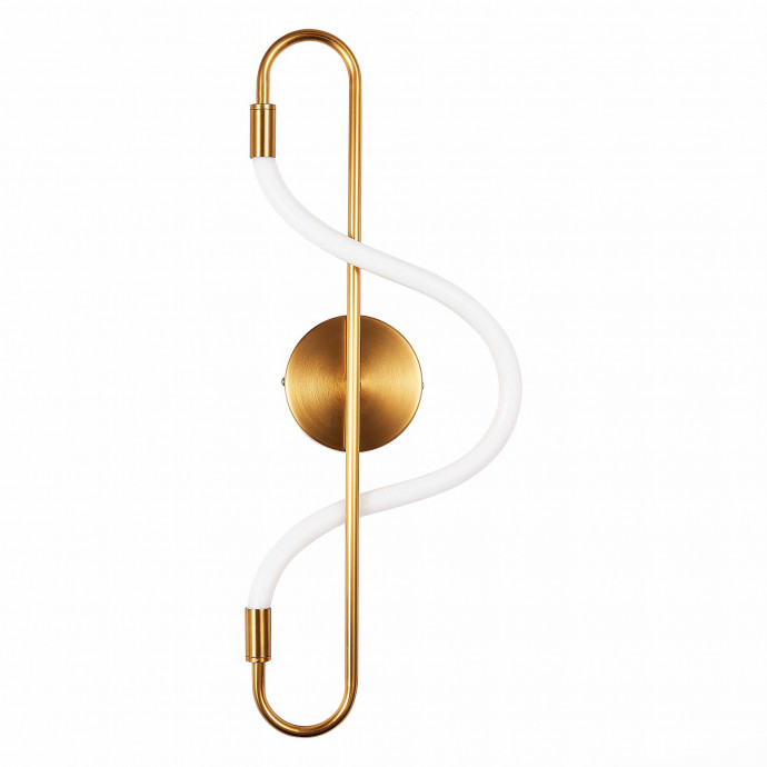 SL6102.301.10 Светильник настенный ST-Luce Латунь/Белый LED 1*10W 4000K SAGRATO