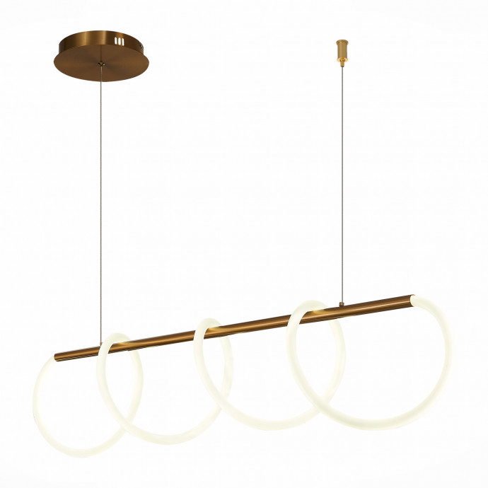 SL6102.303.45 Светильник подвесной ST-Luce Латунь/Белый LED 1*45W 4000K SAGRATO