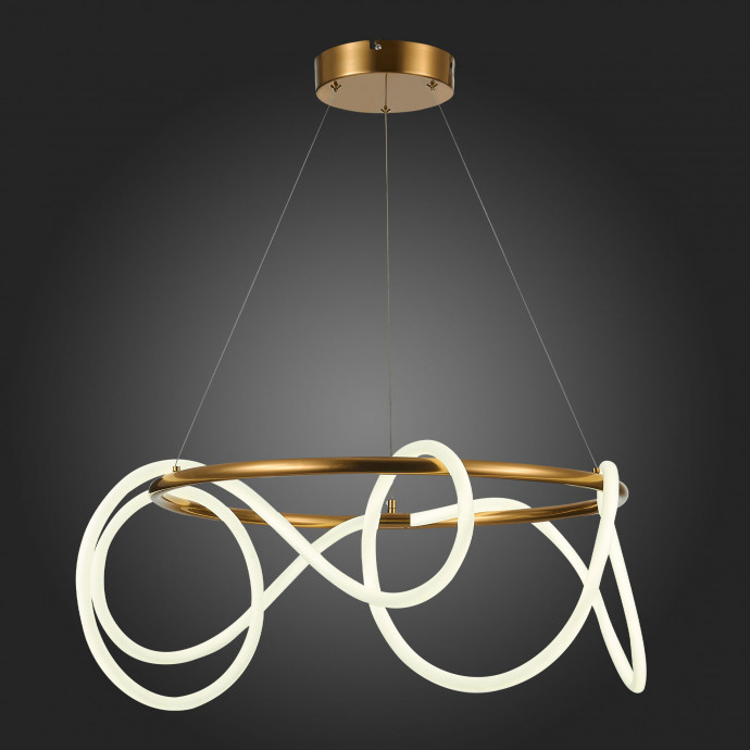 SL6102.303.55 Светильник подвесной ST-Luce Латунь/Белый LED 1*35W 4000K SAGRATO