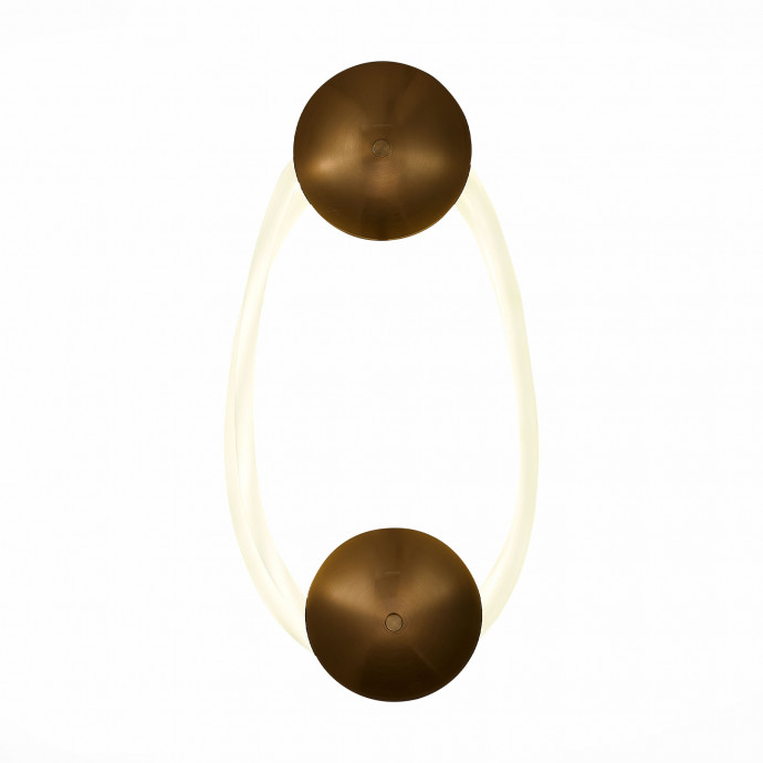 SL6102.321.30 Светильник настенный ST-Luce Латунь/Белый LED 1*30W 4000K SAGRATO