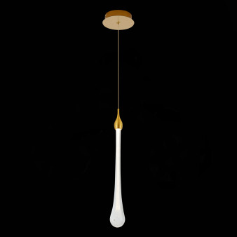 SL6103.203.01 Подвес ST-Luce Золотистый/Прозрачный LED 1*3W 4000K Faenza