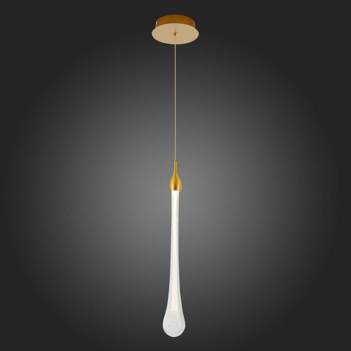 SL6103.203.01 Подвес ST-Luce Золотистый/Прозрачный LED 1*3W 4000K Faenza