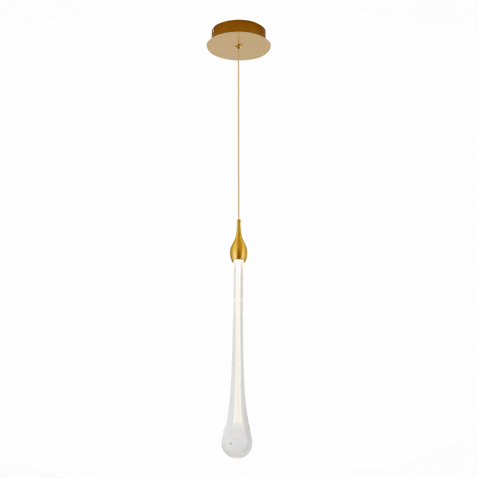 SL6103.203.01 Подвес ST-Luce Золотистый/Прозрачный LED 1*3W 4000K Faenza