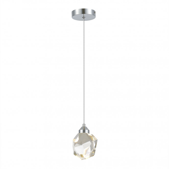 SL6114.103.01 Подвес ST-Luce Хром/Прозрачный LED 1*3W 3000K CASCATO