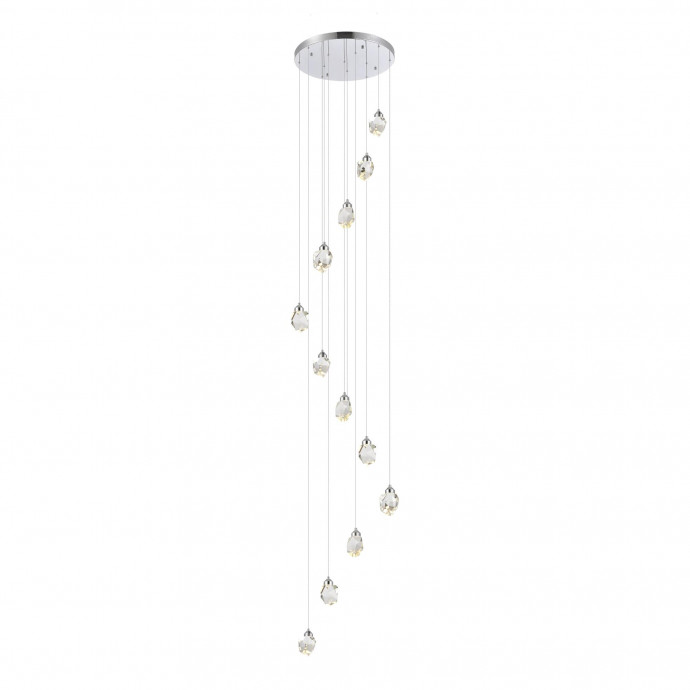 SL6114.103.12 Светильник подвесной ST-Luce Хром/Прозрачный LED 12*3W 3000K CASCATO