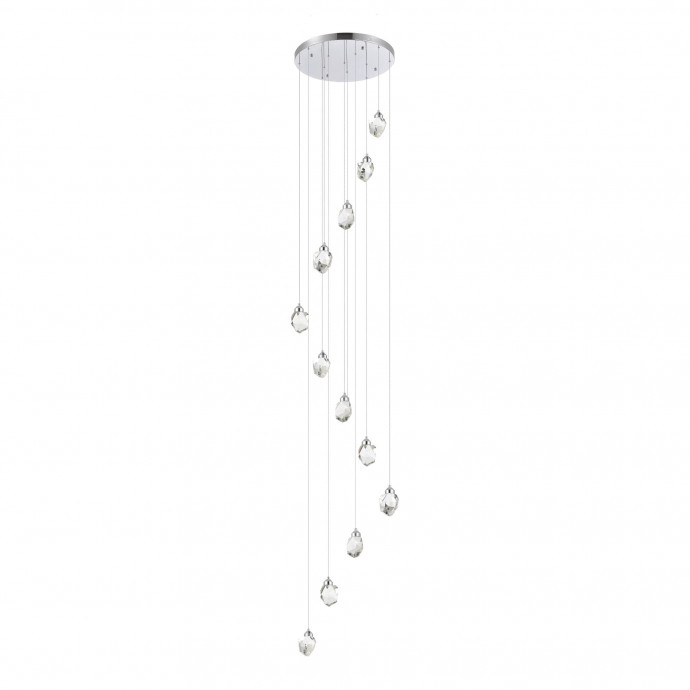 SL6114.103.12 Светильник подвесной ST-Luce Хром/Прозрачный LED 12*3W 3000K CASCATO