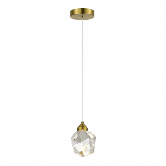 SL6114.203.01 Подвес ST-Luce Золотистый/Прозрачный LED 1*3W 3000K CASCATO