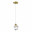 SL6114.203.01 Подвес ST-Luce Золотистый/Прозрачный LED 1*3W 3000K CASCATO