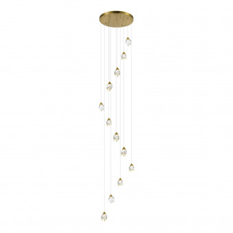 SL6114.203.12 Светильник подвесной ST-Luce Золотистый/Прозрачный LED 12*3W 3000K CASCATO