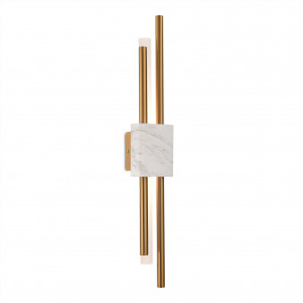 SL6116.351.02 Бра ST-Luce Латунь/Латунь, Белый LED 2*3W 3000K BRIGHTON