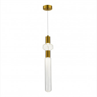 SL6117.203.02 Светильник подвесной ST-Luce Латунь/Золотой, Прозрачный LED 2*3W 3000K TACCHE