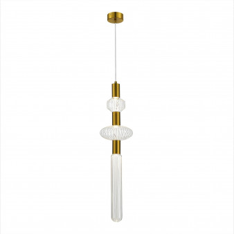 SL6117.203.03 Светильник подвесной ST-Luce Латунь/Золотой, Прозрачный LED 3*3W 3000K TACCHE