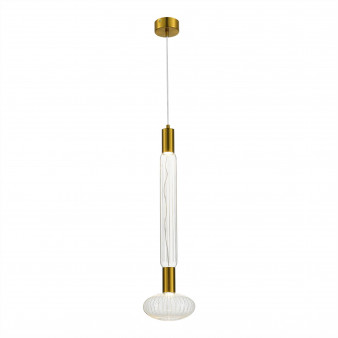 SL6117.213.02 Светильник подвесной ST-Luce Латунь/Золотой, Прозрачный LED 2*3W 3000K TACCHE