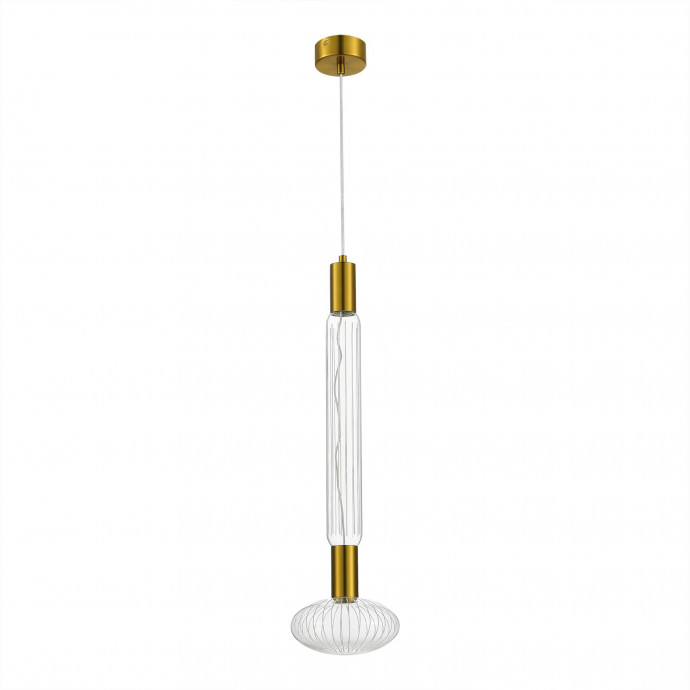 SL6117.213.02 Светильник подвесной ST-Luce Латунь/Золотой, Прозрачный LED 2*3W 3000K TACCHE