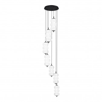 SL6121.403.07 Светильник подвесной ST-Luce Черный/Белый LED 7*8W 3000K TALISMAN