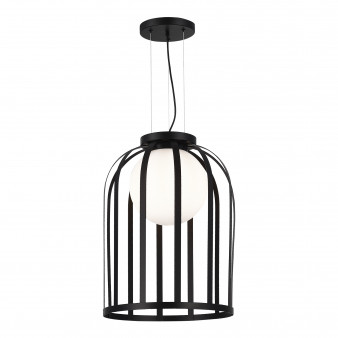 SL6129.403.01 Светильник подвесной ST-Luce Черный/Белый E27 1*60W NORDIC