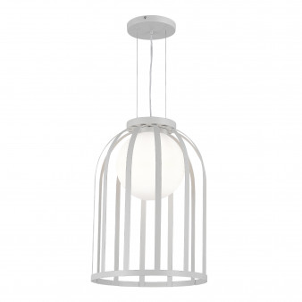 SL6129.503.01 Светильник подвесной ST-Luce Белый/Белый E27 1*60W NORDIC