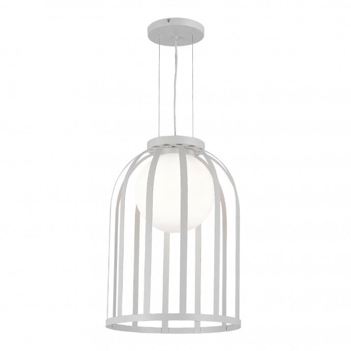 SL6129.503.01 Светильник подвесной ST-Luce Белый/Белый E27 1*60W NORDIC