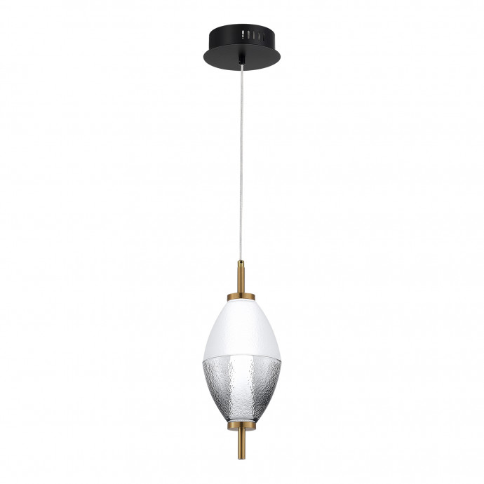 SL6130.403.06 Светильник подвесной ST-Luce Черный/Белый, Дымчатый LED 1*8W 3000K ICE