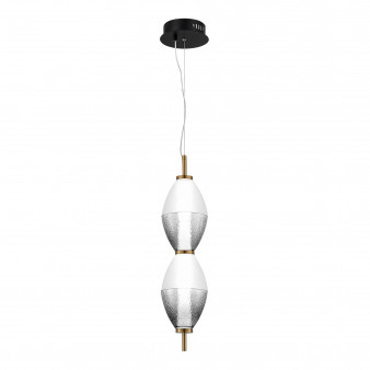 SL6130.403.15 Светильник подвесной ST-Luce Черный/Белый, Дымчатый LED 1*16W 3000K ICE