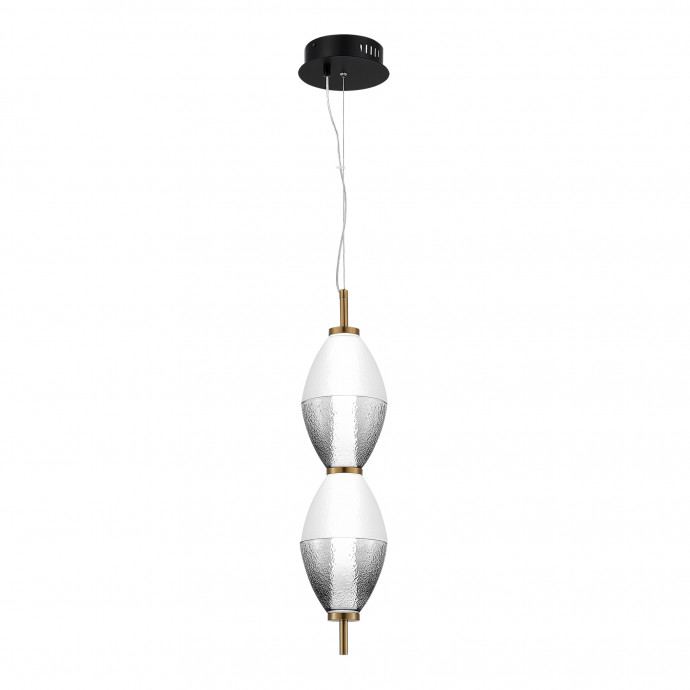 SL6130.403.15 Светильник подвесной ST-Luce Черный/Белый, Дымчатый LED 1*16W 3000K ICE