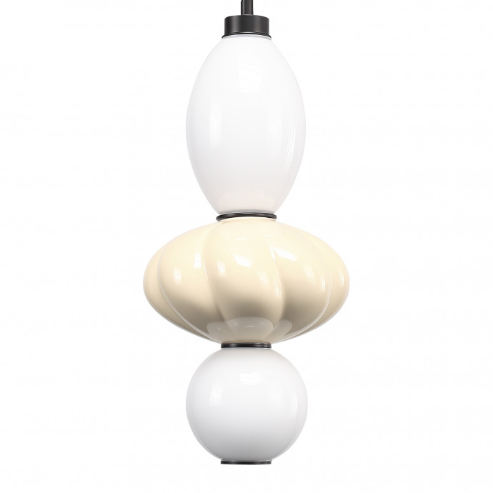 SL6134.413.01 Светильник подвесной ST-Luce черный/желтый, опаловый LED 1*18W 3000K FLORENTINI