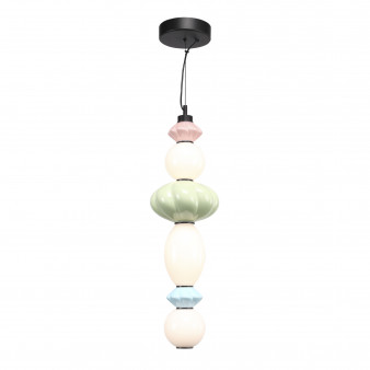 SL6134.433.01 Светильник подвесной ST-Luce черный/розовый, зеленый, синий, опаловый LED 1*24W 3000K FLORENTINI