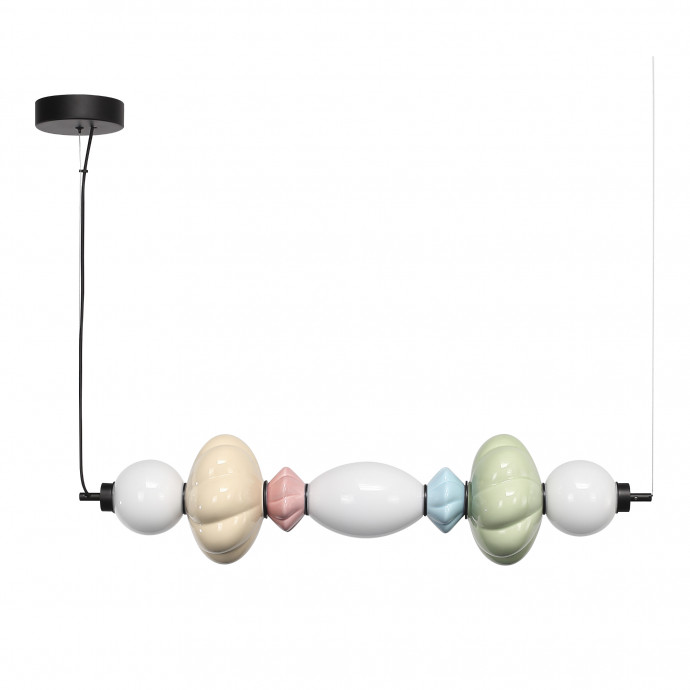 SL6134.443.01 Светильник подвесной ST-Luce черный/зеленый, розовый, желтый, синий, опаловый LED 1*24 FLORENTINI