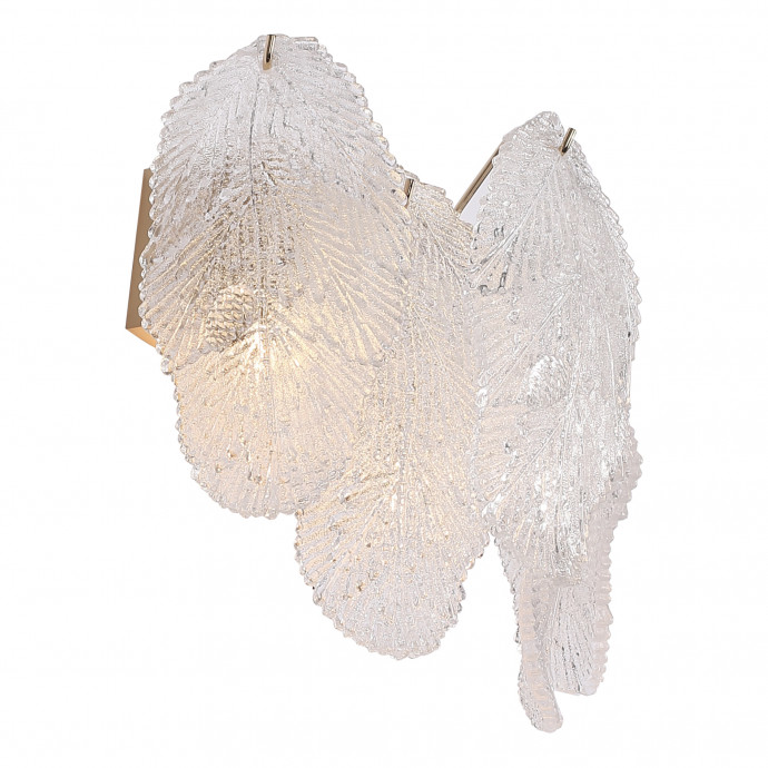 SL6135.201.02 Светильник настенный ST-Luce золотистый/прозрачный, янтарный G9LED 2*5W LIGHTSOME