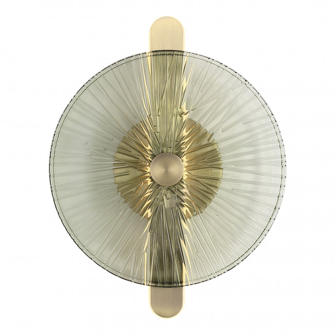 SL6141.321.01 Светильник настенный ST-Luce бронза/зелёный LED 1*11W 4000K WASI