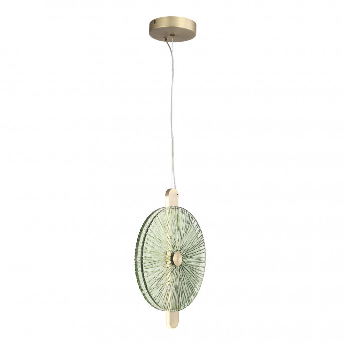 SL6141.323.01 Светильник подвесной ST-Luce бронза/зелёный LED 1*11W 4000K WASI