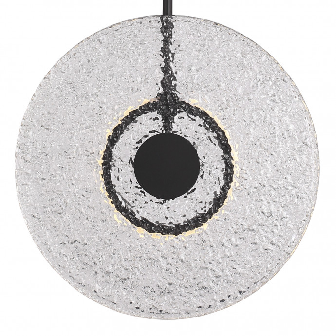 SL6142.403.01 Светильник подвесной ST-Luce черный/радужный LED 1*8W 4000K ALUMNO