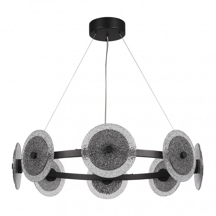 SL6142.443.01 Светильник подвесной ST-Luce черный/дымчатый LED 1*44W 4000K ALUMNO