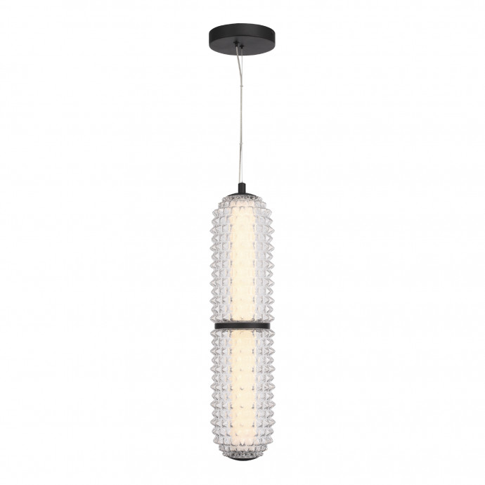 SL6144.403.01 Светильник подвесной ST-Luce черный/прозрачный LED 1*22W 4000K SAGUARO