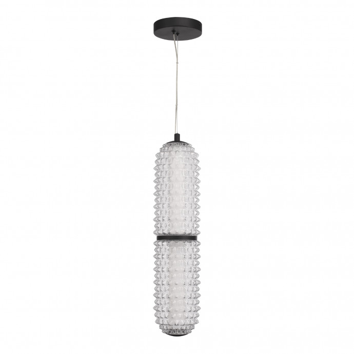 SL6144.403.01 Светильник подвесной ST-Luce черный/прозрачный LED 1*22W 4000K SAGUARO