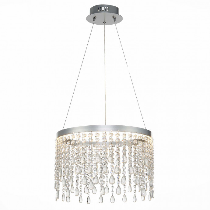 SL6201.103.24 Люстра подвесная ST-Luce Серебристый/Прозрачный LED 1*24W 3000K/4000K/6000K VEGA